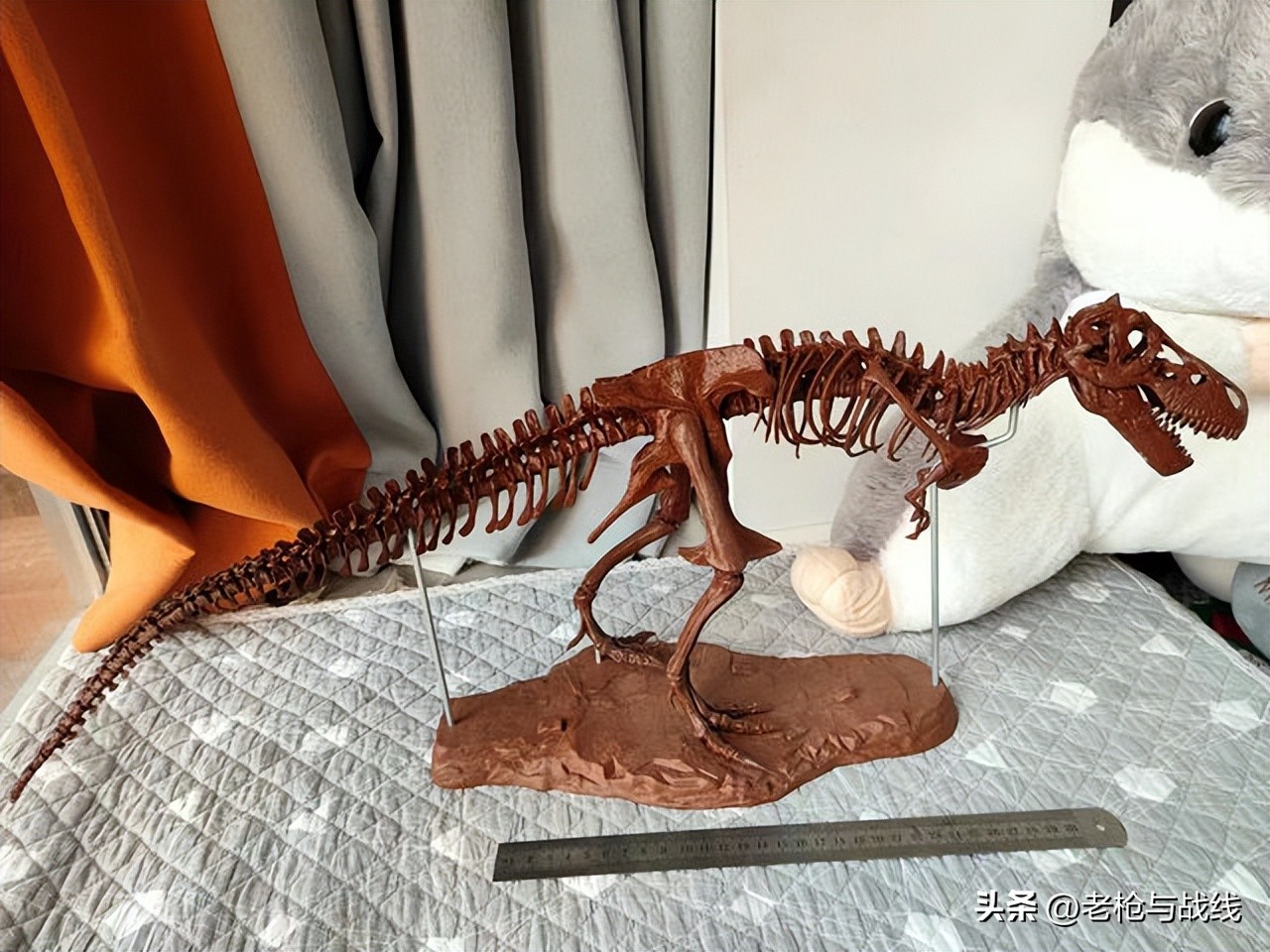 如何制作霸王龙骨架,用硬纸板做霸王龙骨架教程