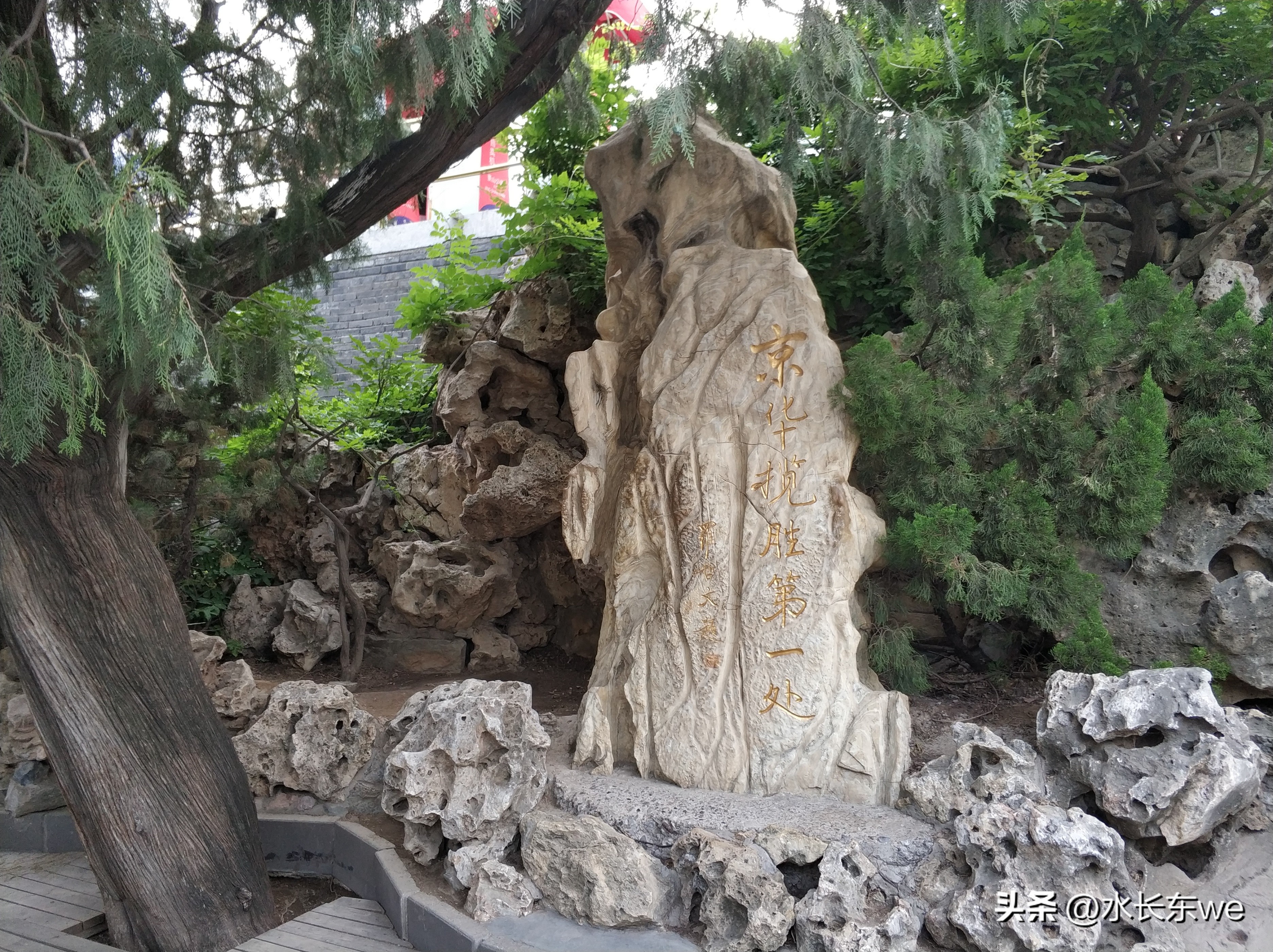 景山公园游览,京城景山公园满园春色