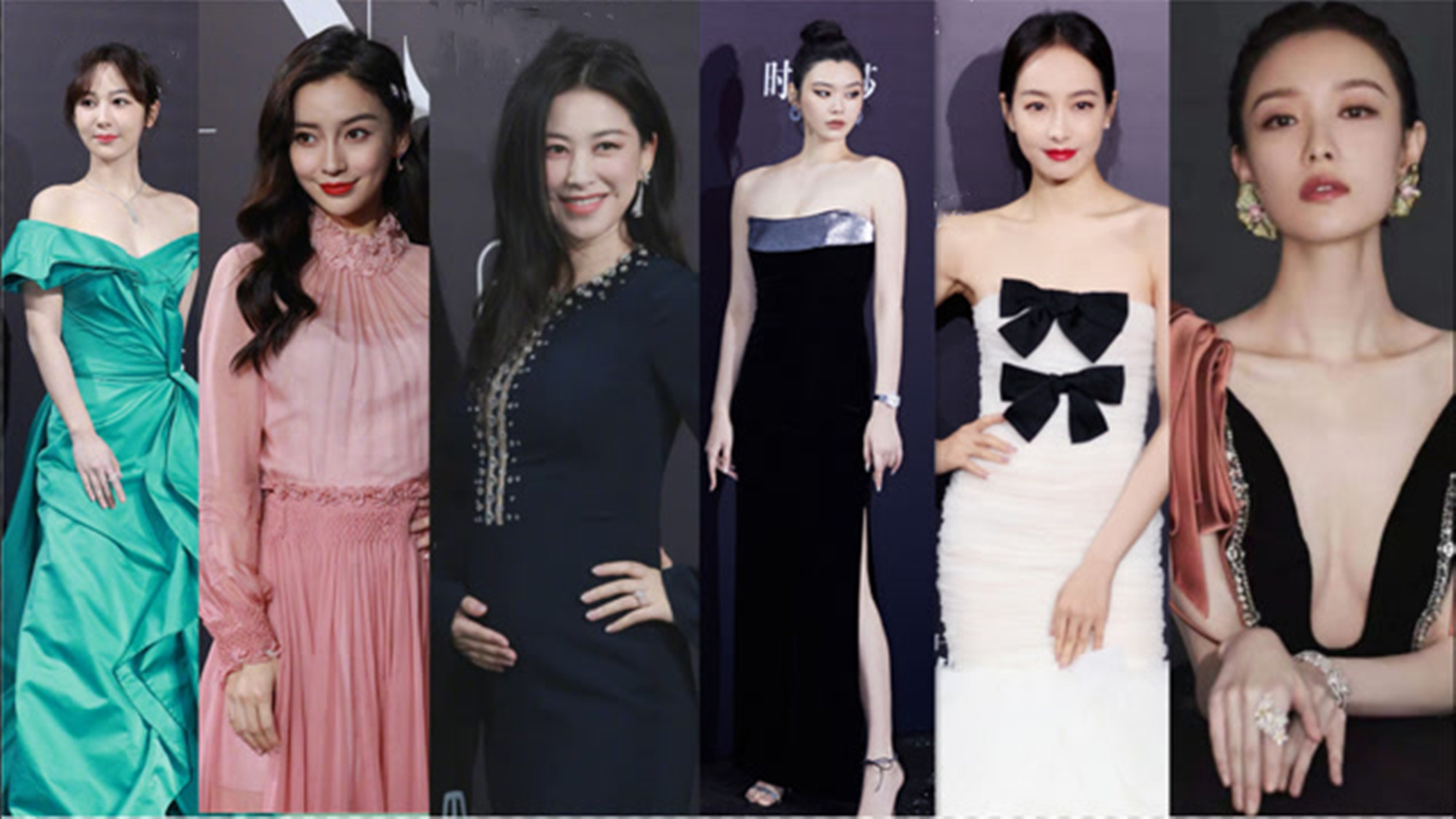 因为肩塌而红毯翻车的女明星,各个女星的红毯穿衣事故