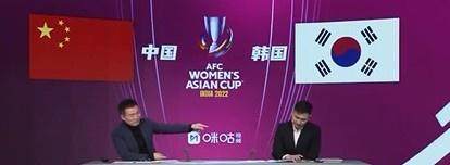 黄健翔点评女足与男足,黄健翔演播厅看女足