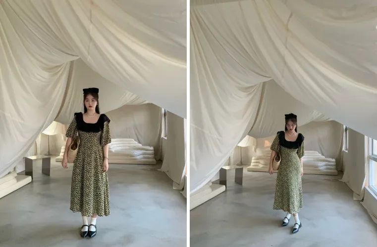 155微胖小个子连衣裙500多的,155微胖女生连衣裙2件套小碎花