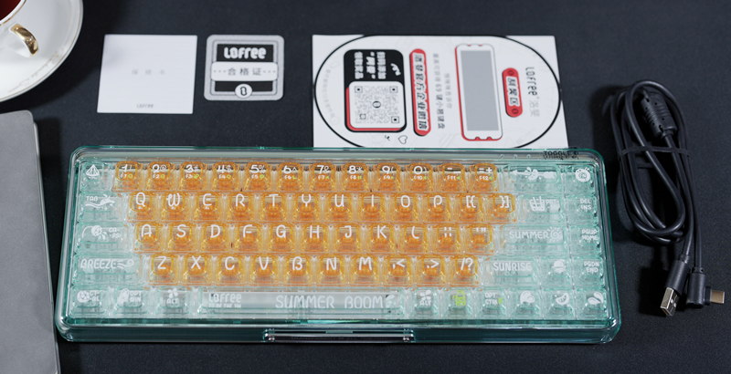 lofree洛斐机械键盘测评,洛斐全透明机械键盘