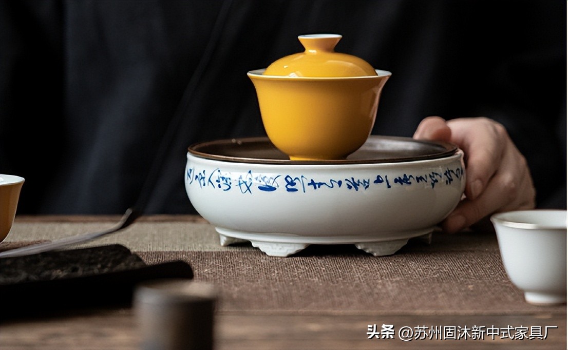 原木家具新中式空间,小户型全套原木家具风格