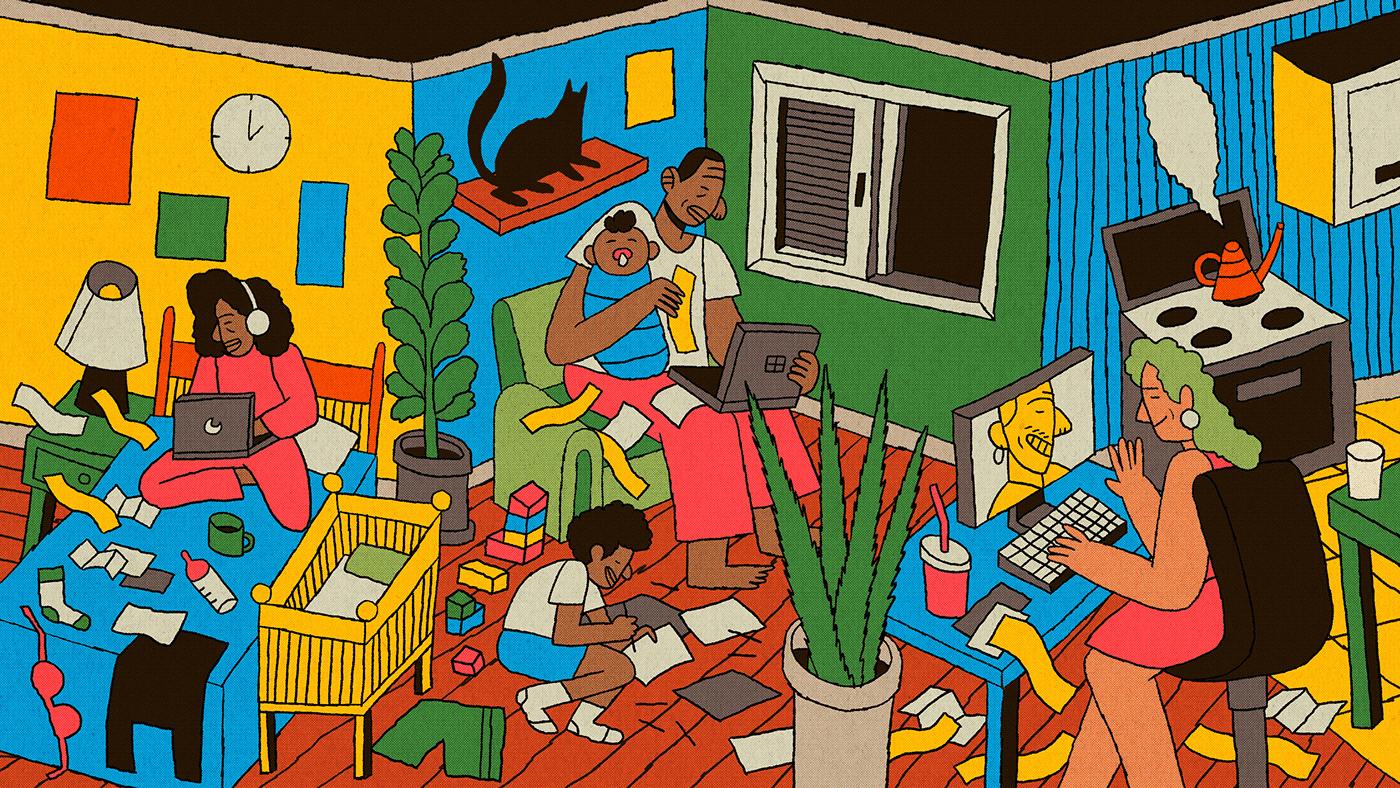 扎心的打工人,扎心插画师