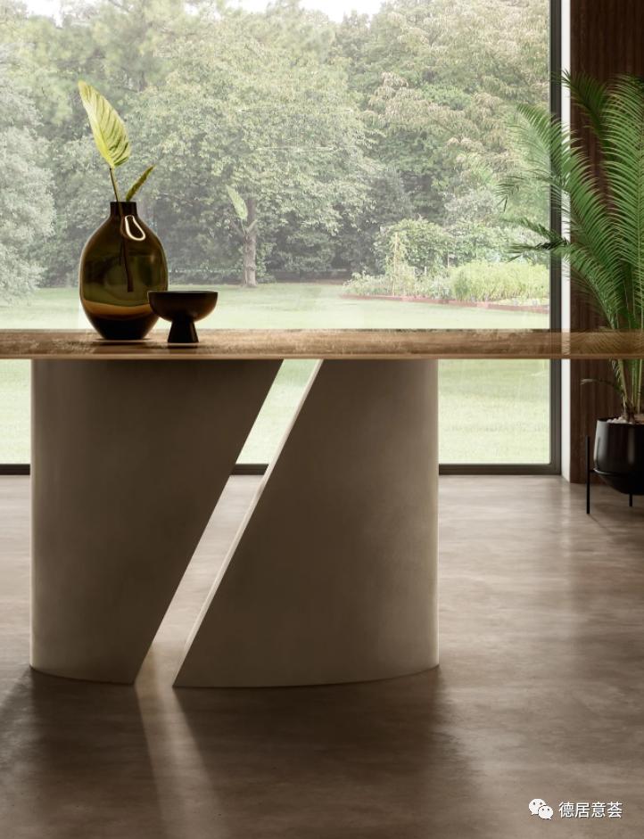 奢石餐桌别具一格,奢石餐桌大平层豪宅首选