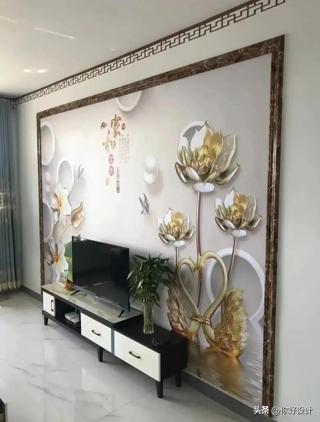 二十款高颜值电视墙背景墙,二十平方电视背景墙设计