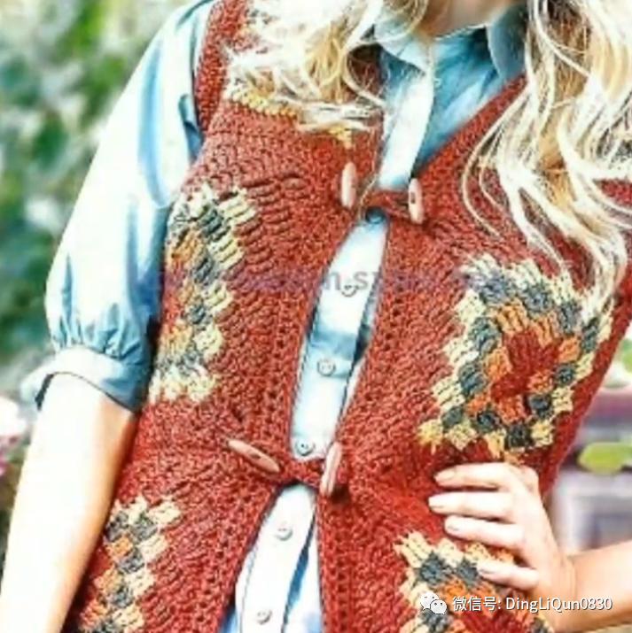 针织开衫作品,带帽针织衫开衫外套彩线