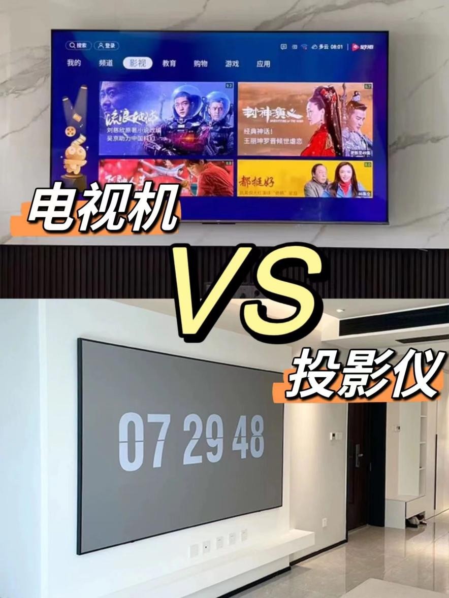 大屏电视与投影仪哪个更好,大屏投影与大屏电视哪个好