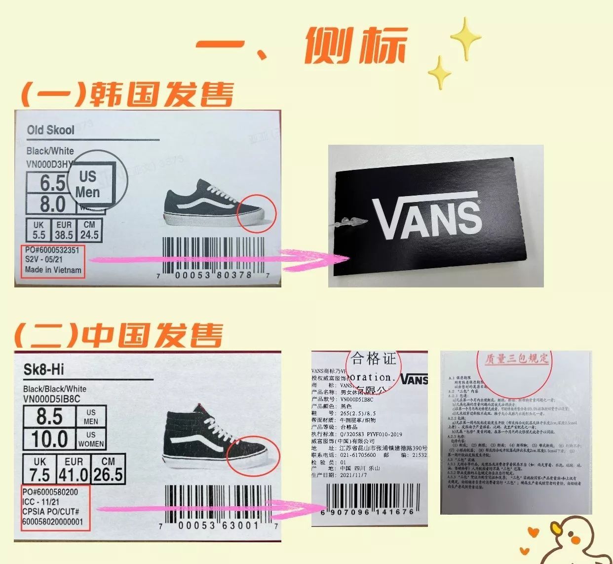 vans怎么鉴定真假鞋,Vans如何鉴定真假