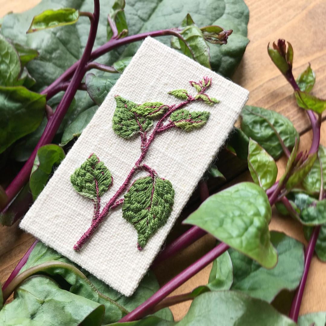 一针一线日本纯手工刺绣,日本刺绣简单又漂亮