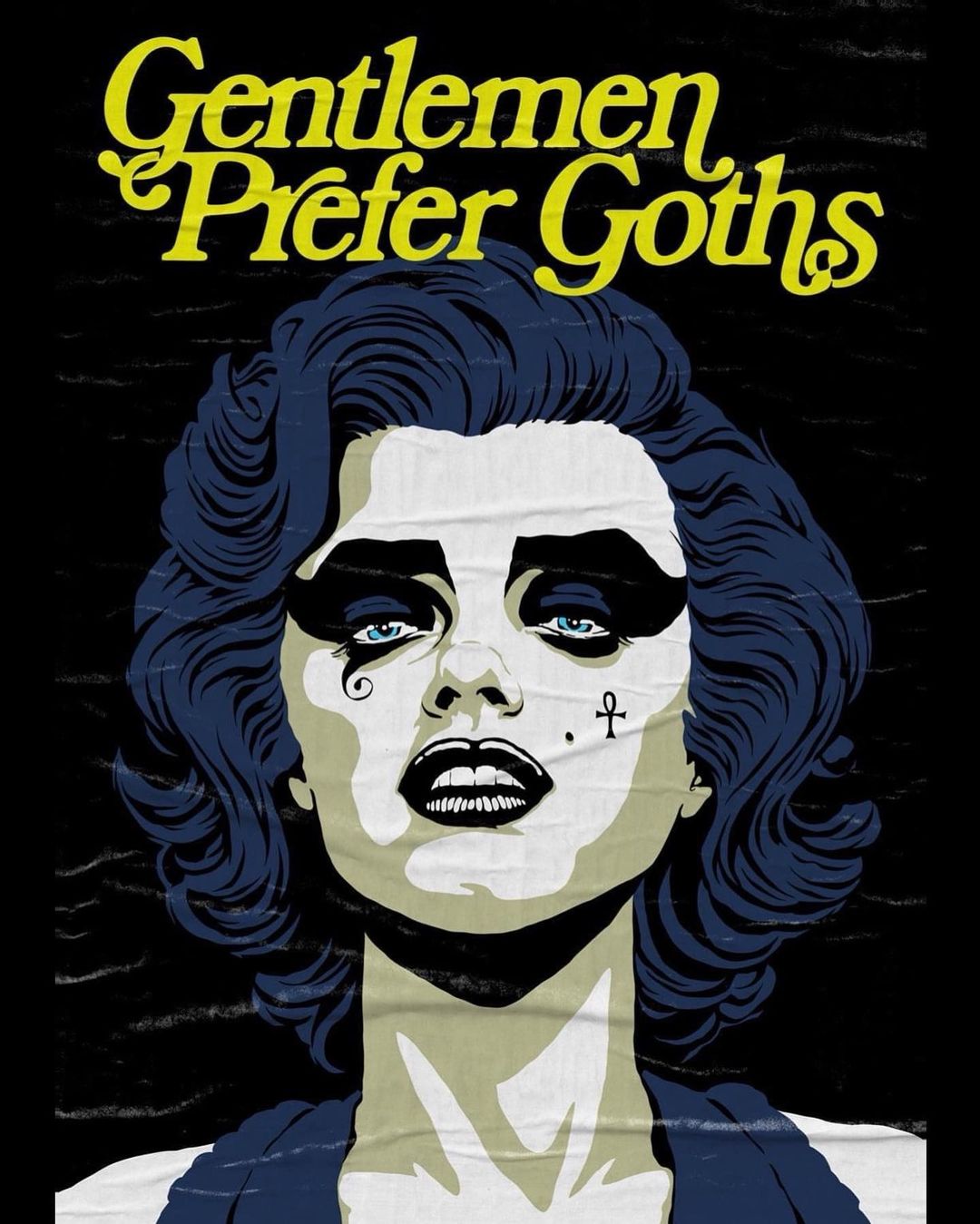 插画氛围感人物构图,复古美式波普插画