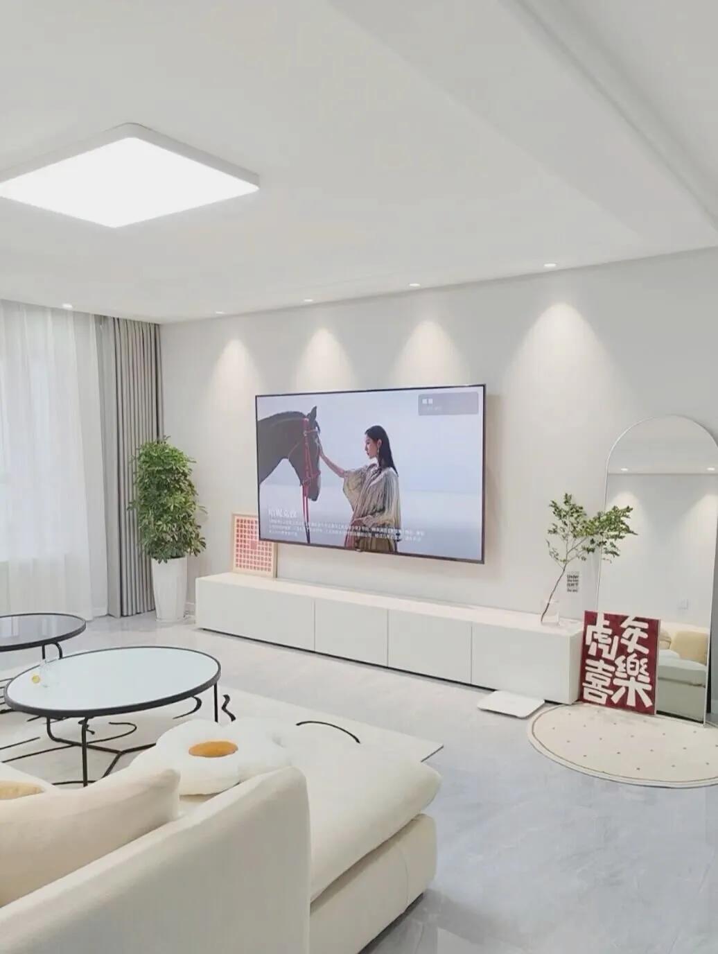 30款悬空背景墙,简约隐形门背景墙