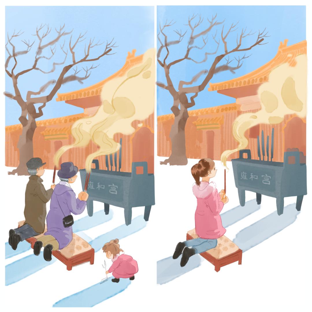 上班还是上进？我选择上香！