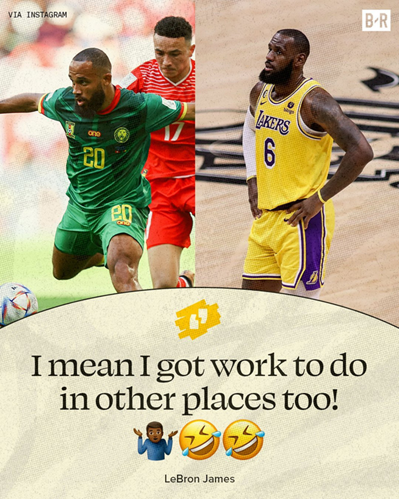 喀麦隆一球员撞脸詹姆斯叫啥名字,喀麦隆足球球员撞脸詹姆斯