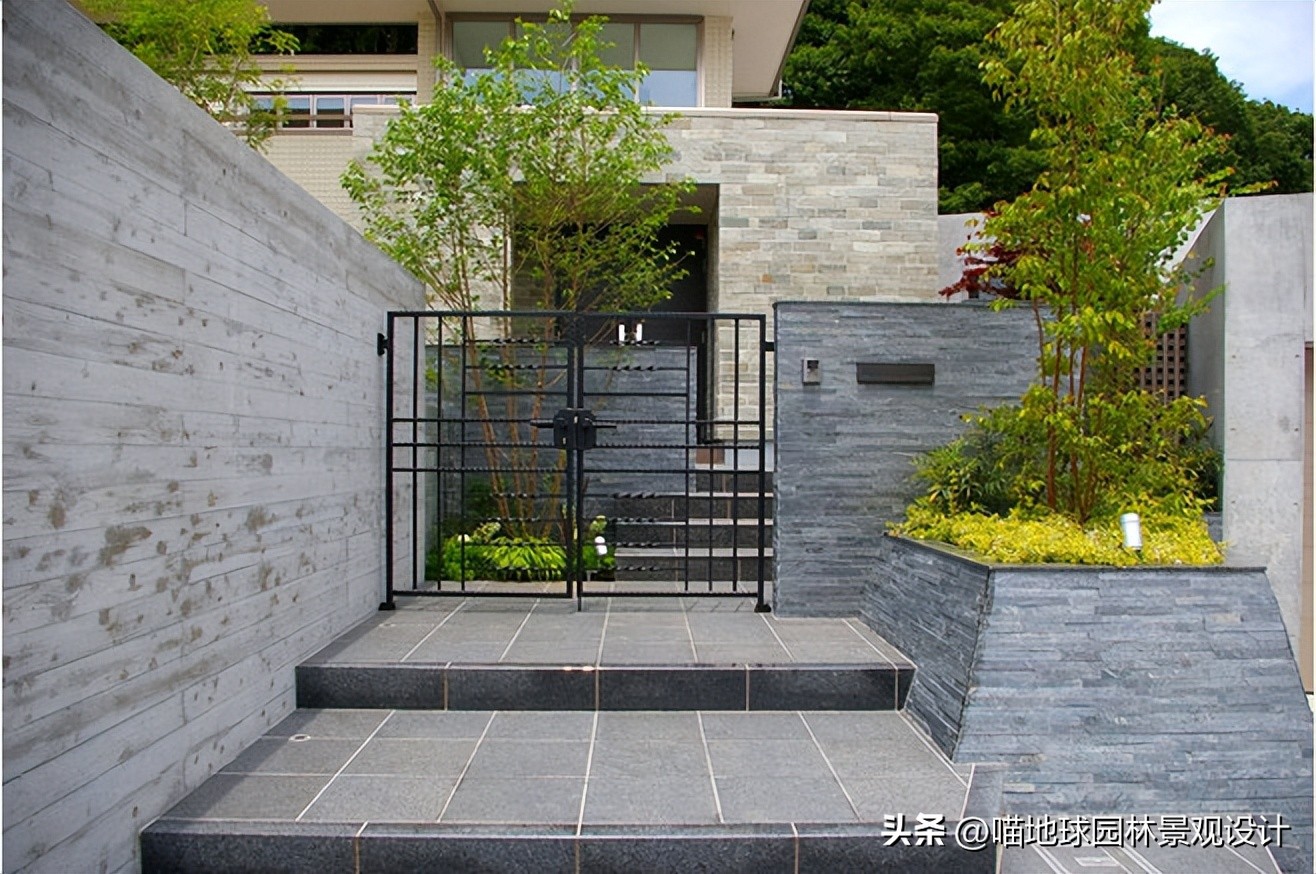 别墅庭院大门入口设计效果图,别墅庭院花园效果图大全集