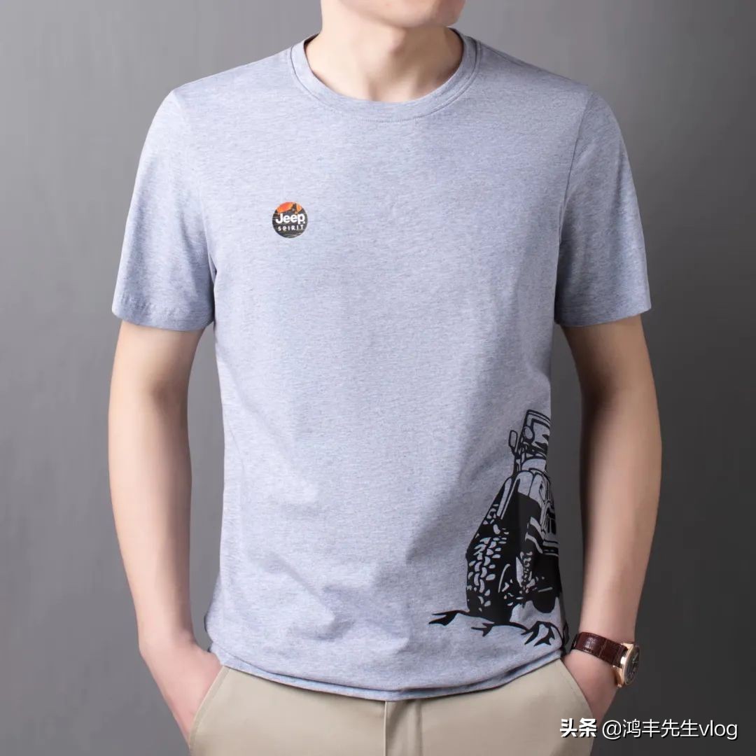 jeep短袖t恤专卖店男装翻领,jeep短袖t恤男纯棉官方正品