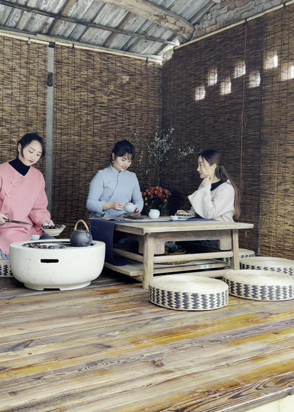 闲置猪圈变身小清新茶舍,3位80后妈妈在郫都打造向往的田园生活