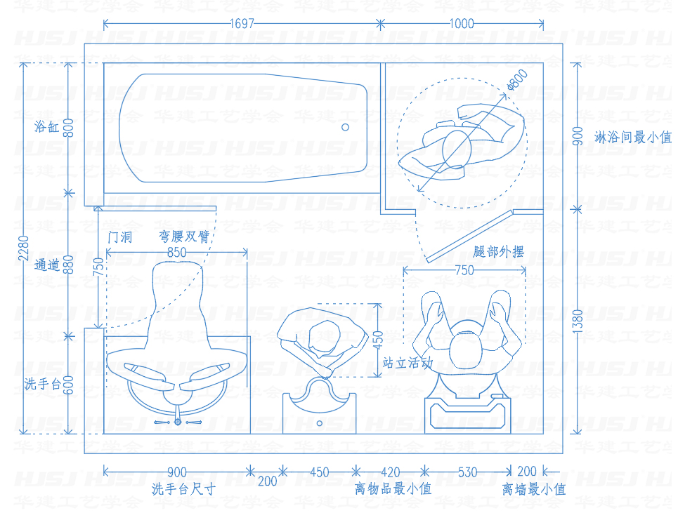 1m*2m卫生间设计图,1m*2m卫生间设计