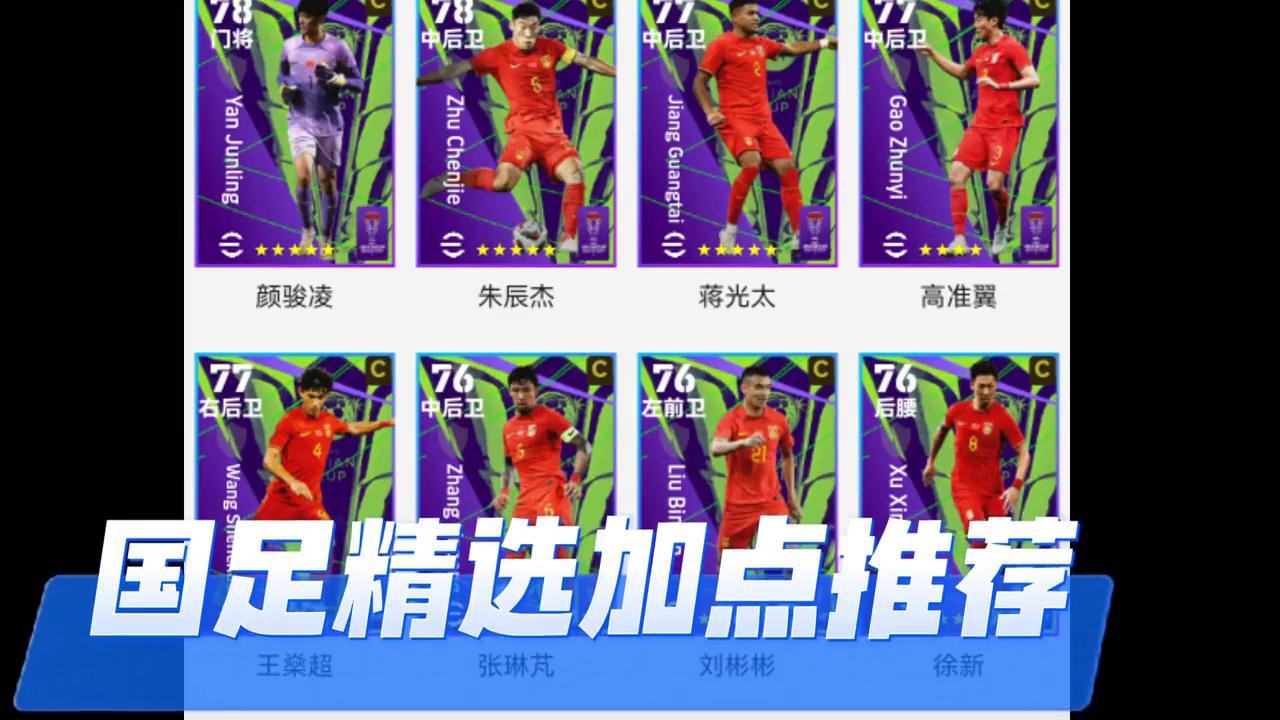 中国队精选加点,国足精选活动