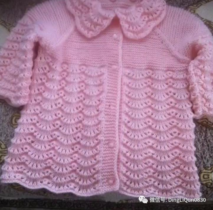 最新款女童开衫毛衣编织图片,针织洋气儿童毛衣