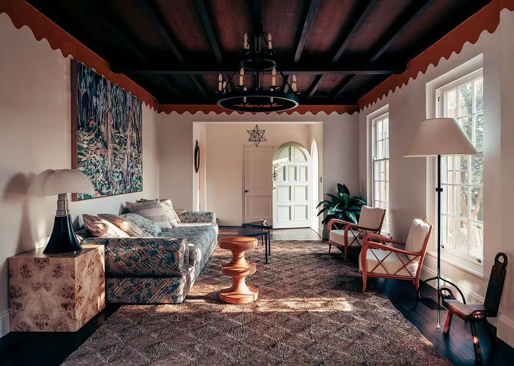 简约地中海风卧室,160平浪漫法式风住宅优雅范十足