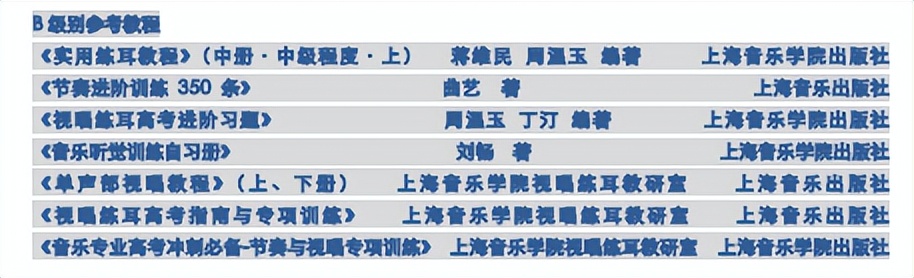 十一大音乐学院各专业参考书目汇总（22年资料）