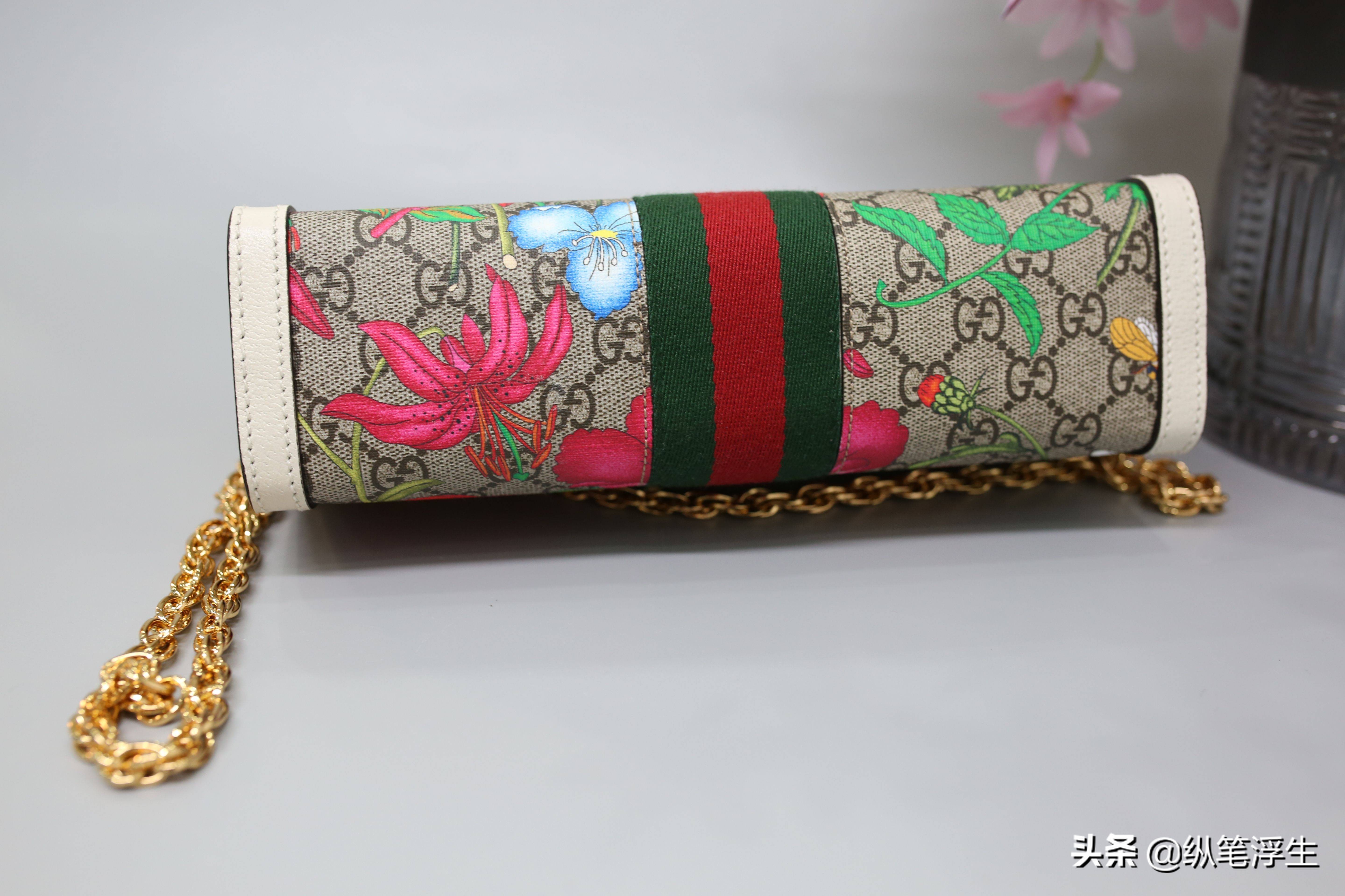 gucciophidia链条包开箱武广,gucciophidia手提包