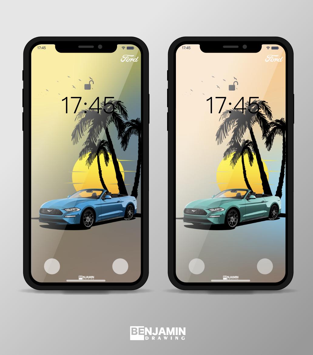 福特野马竖屏手机高清壁纸,福特野马图片手机壁纸