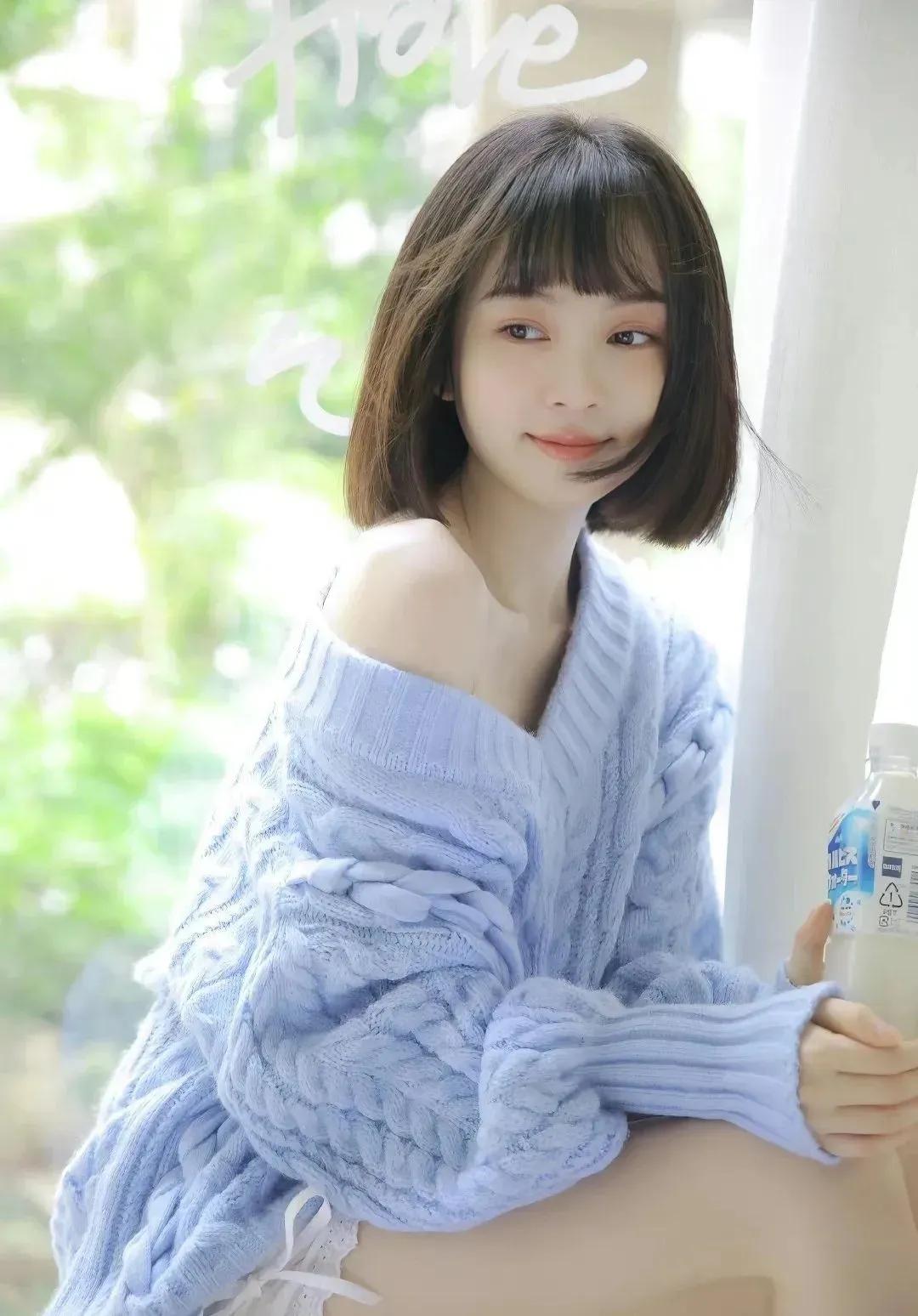 从上往下结的经典v领毛衣,慵懒风麻花v领毛衣女