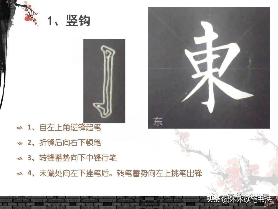 柳体基本笔画教学PPT课件