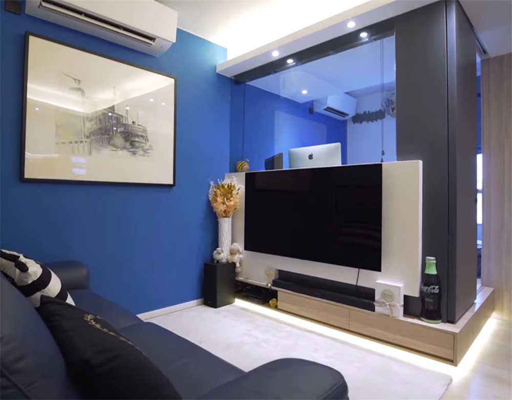 香港一家三口小户型,香港一家人蜗居小户型