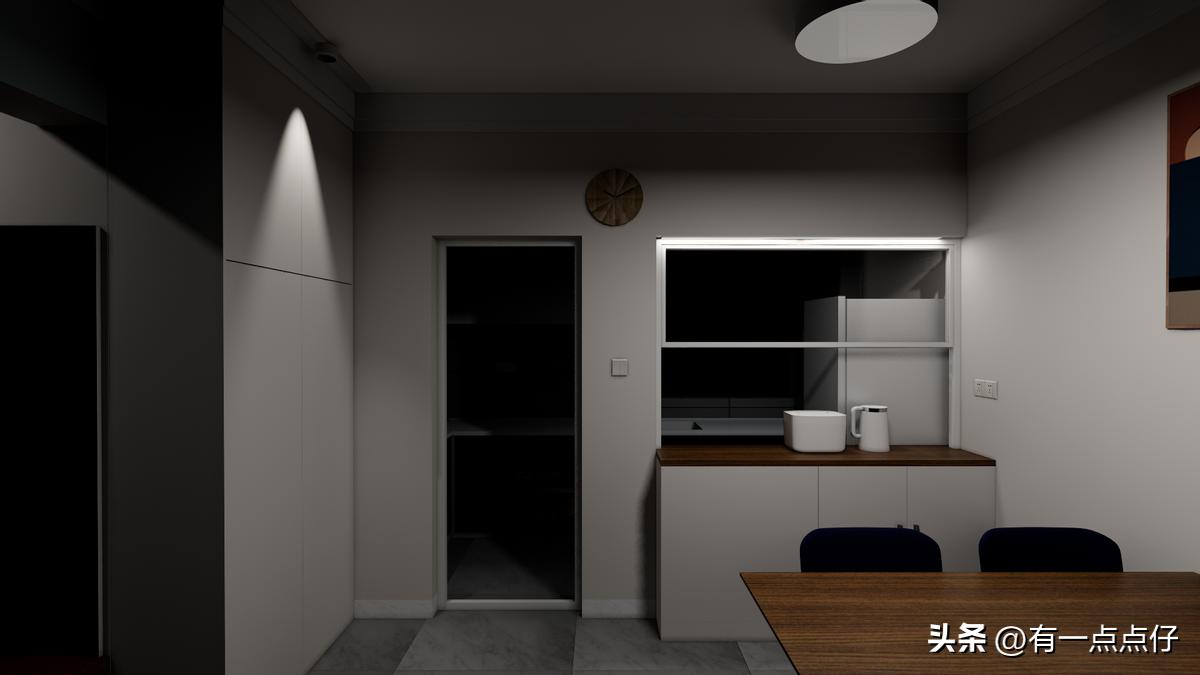 开放式厨房吧台柜设计实用,开放式厨房客厅一体吧台隔断