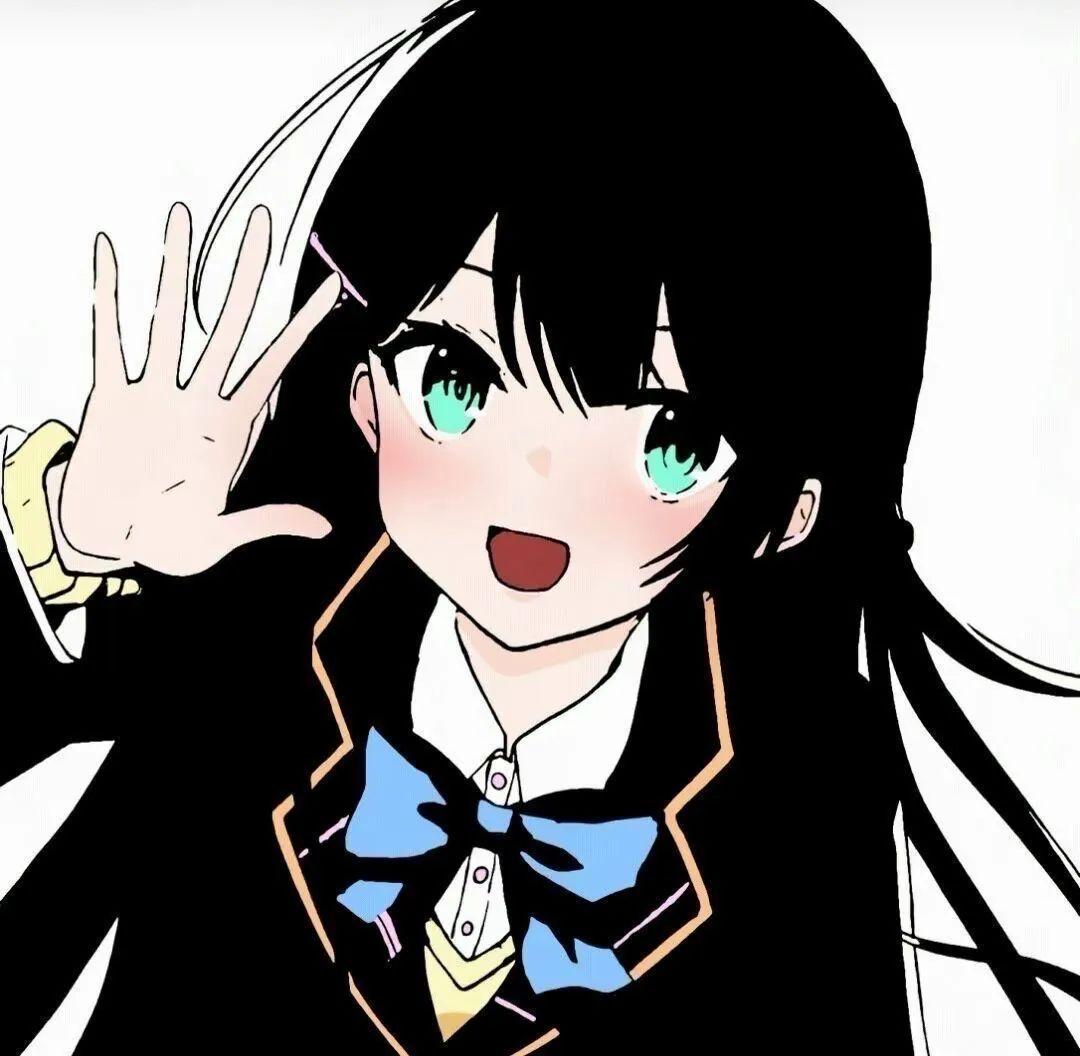 wechat头像女动漫黑白,wechat黑白清冷头像