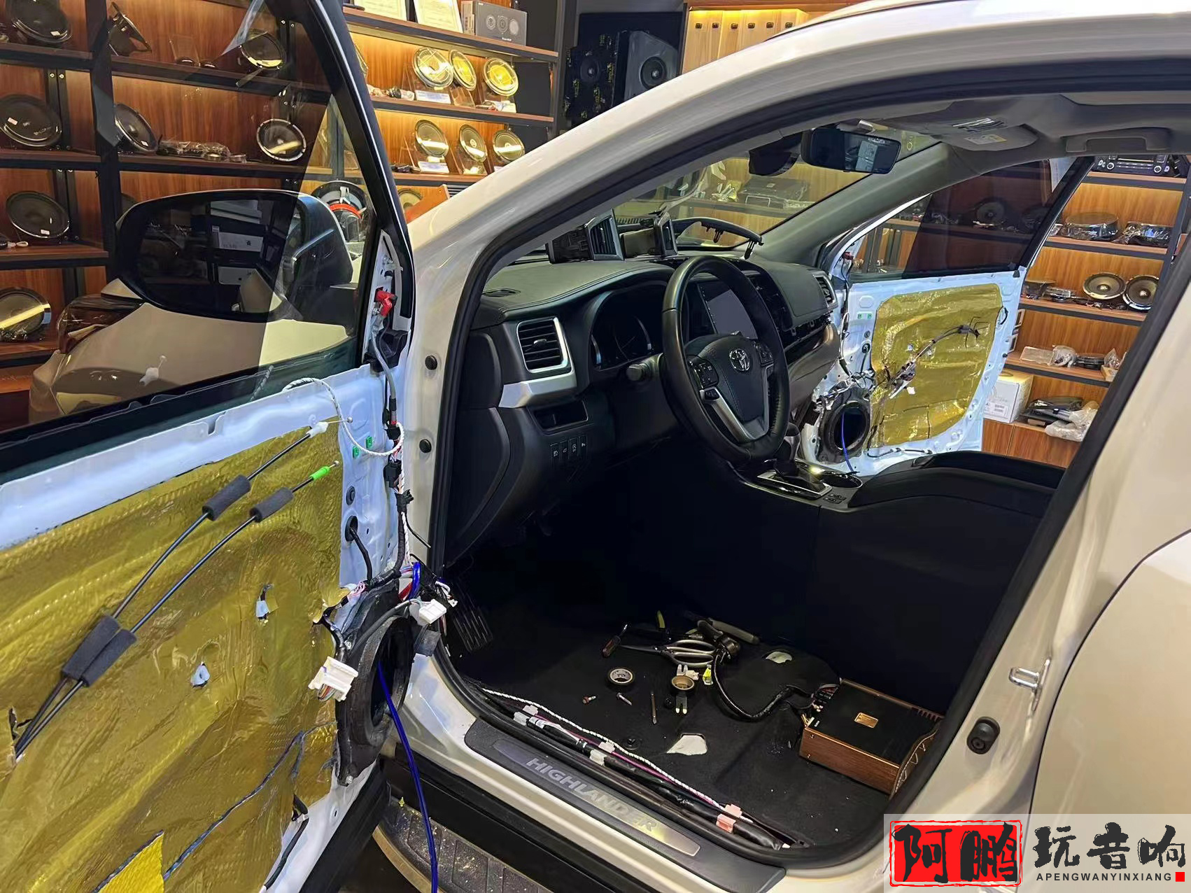 济南汽车音响改装升级,烟台汉兰达汽车音响改装