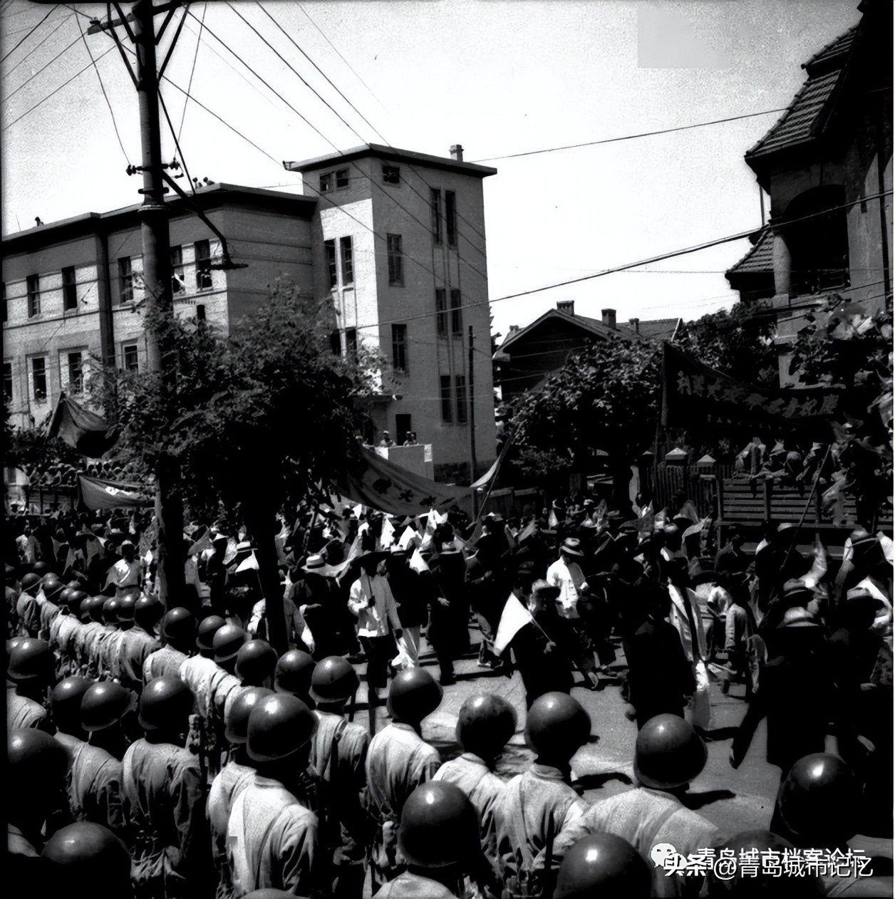 青岛解放75周年图片,青岛解放七三年纪念日