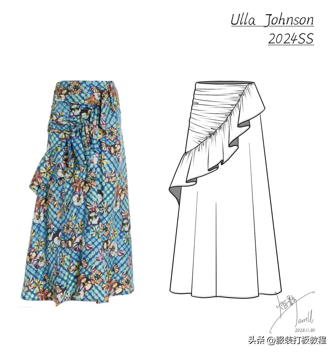 23款女装半身裙子制版教程附纸样图才智服装