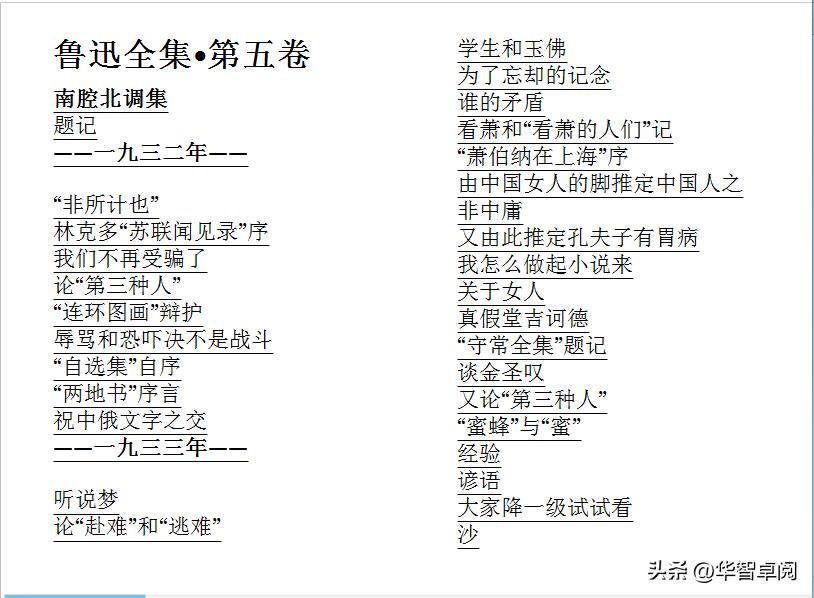文学《鲁迅全集》《卡夫卡全集》电子书免费*载下**