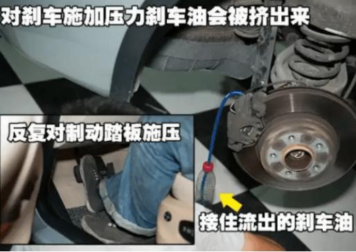 汽车刹车油泵管如何排气,刹车油管快速排气