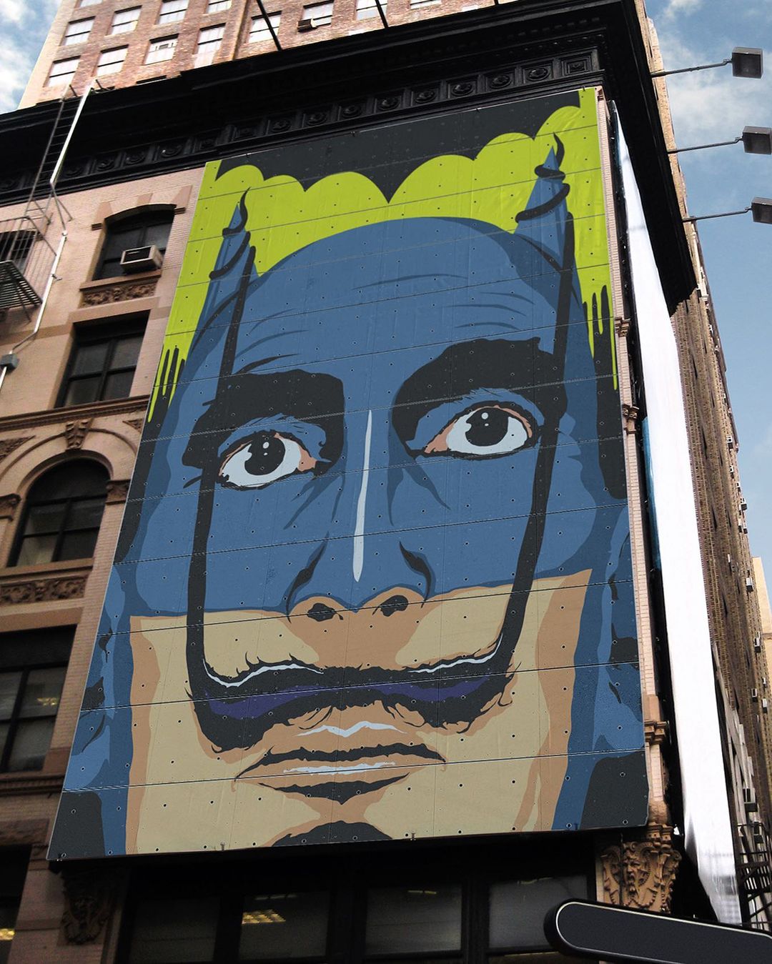 插画氛围感人物构图,复古美式波普插画