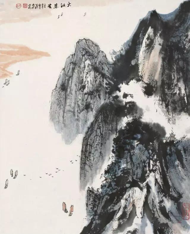 金陵山水画名画欣赏,金陵五大家诗意山水画欣赏