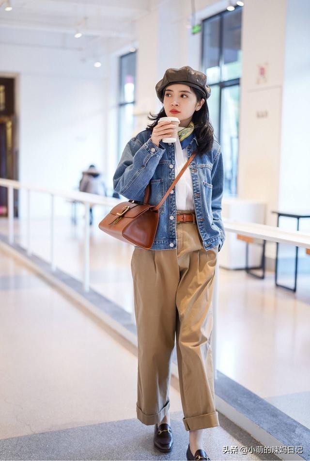 三木穿搭牛仔服,跟着三木学白色裤子穿搭