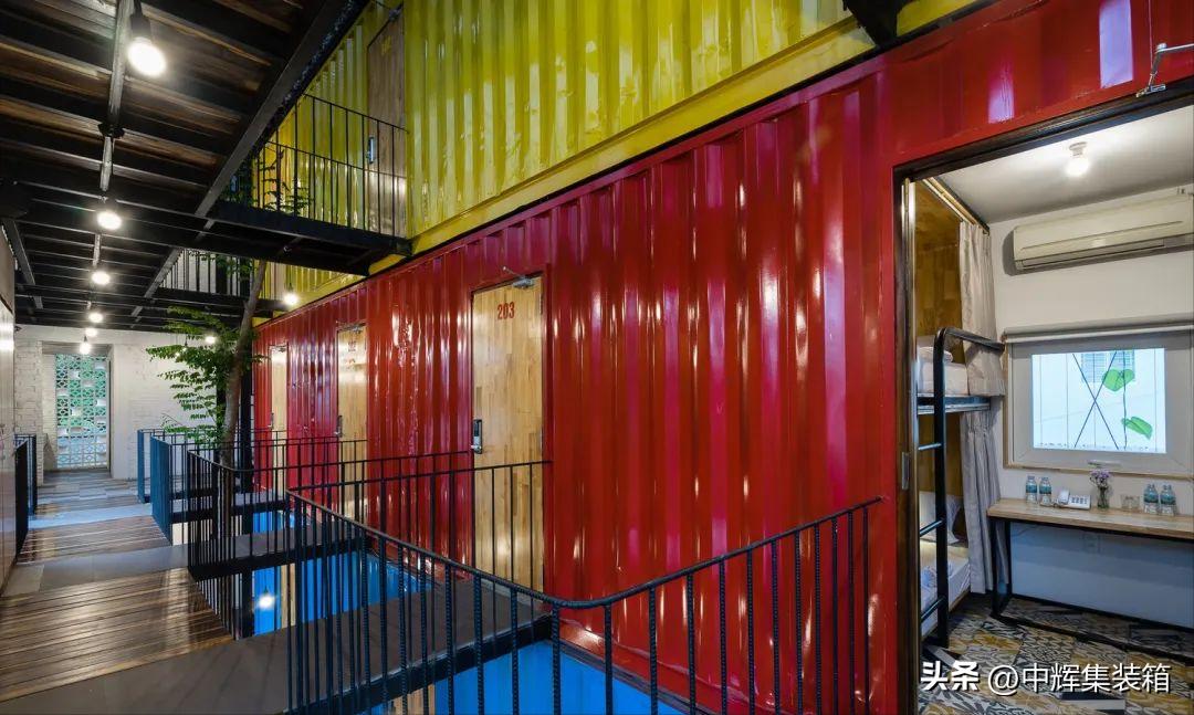 越南集装箱民宿,集装箱式酒店图片