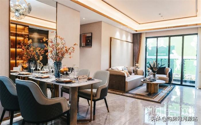 河源美的城跟御景豪园哪个好,河源御景豪园98平米样板房