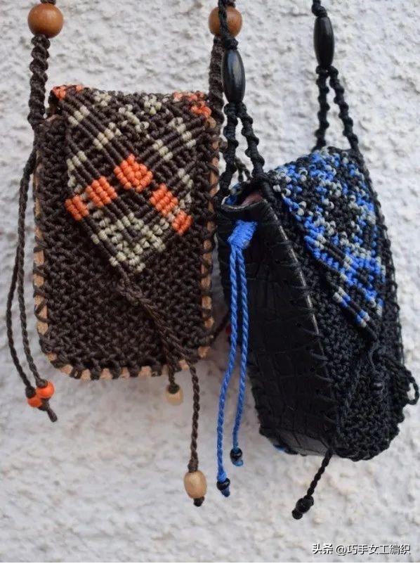 自己用绳子编一个东西,绳子编小包教程