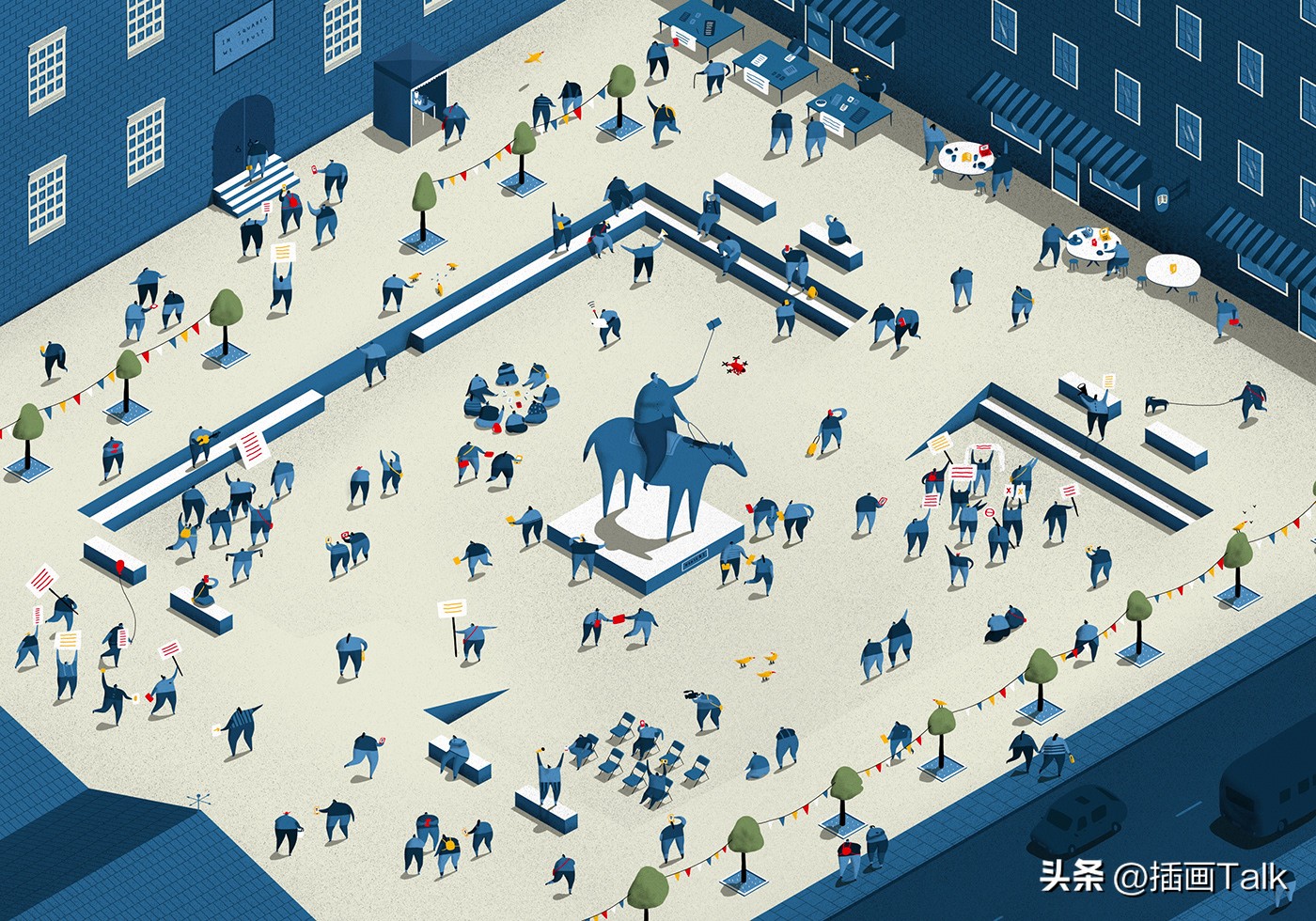 英国插画师DaleCrosby-Close，上瘾的小人儿