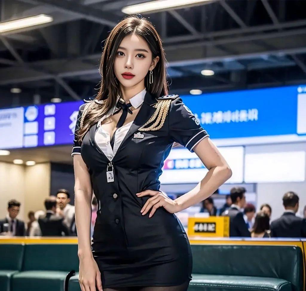高空制服诱惑：迷人空姐展现女性魅力
