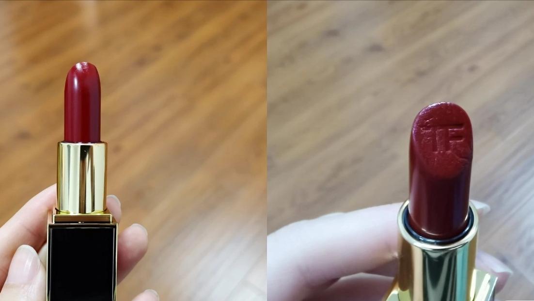 tf16红管和黑管,tf黑管24口红试色