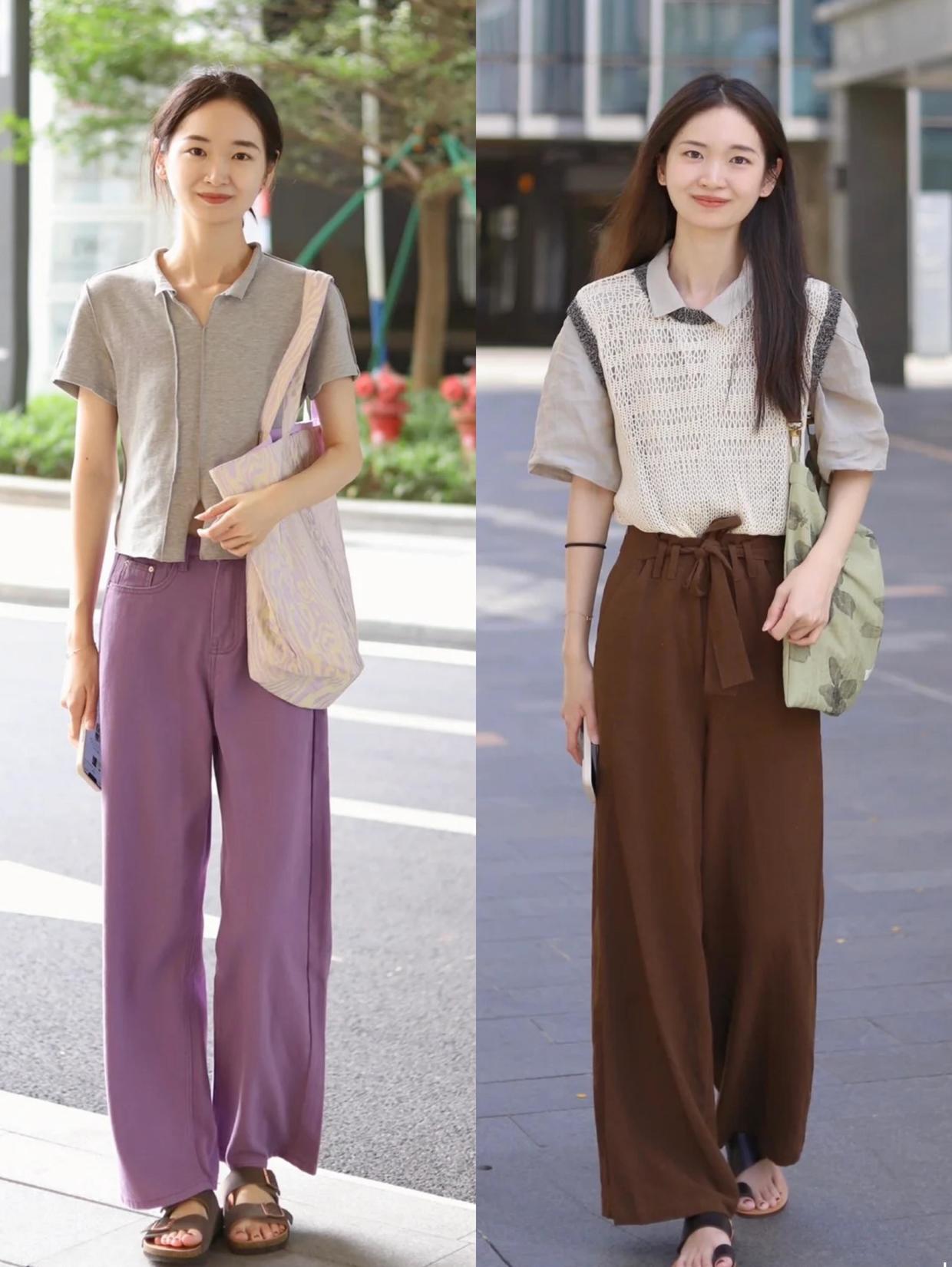 阔腿裤穿得好夏天也能清爽又有型,阔腿裤真的是显腿长利器