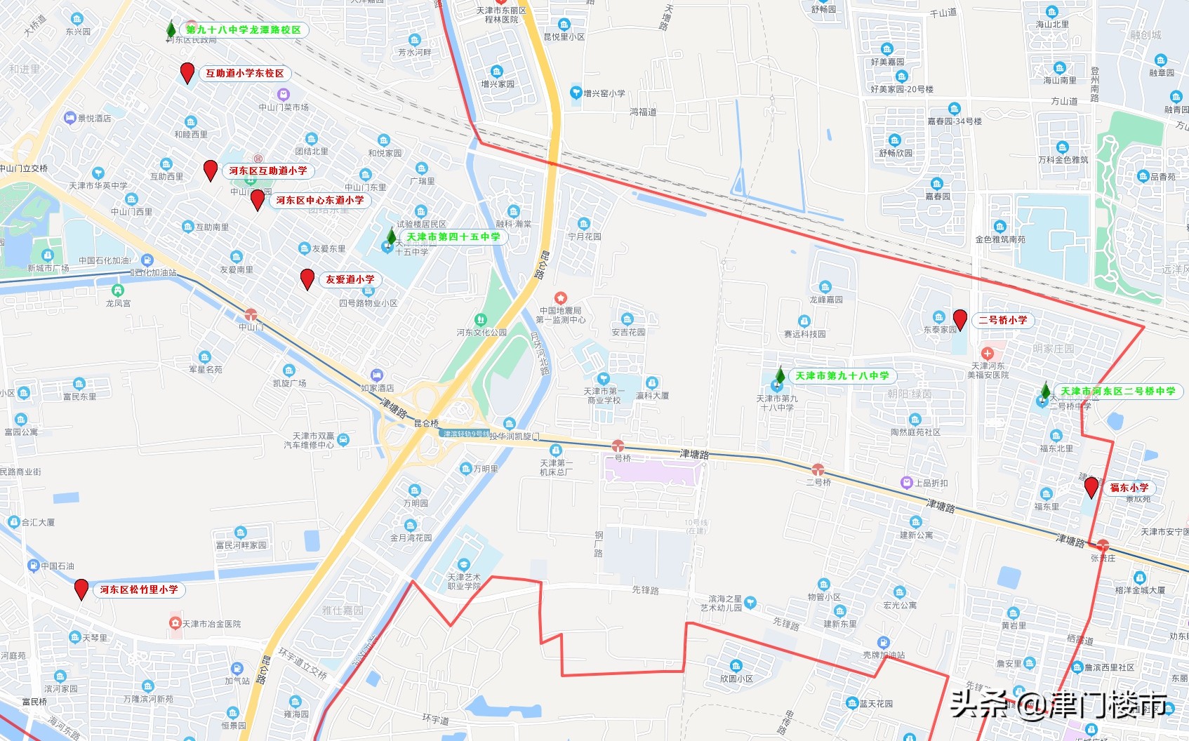 天津河东区学校片区划分及排名表,先有大直沽后有天津卫民俗