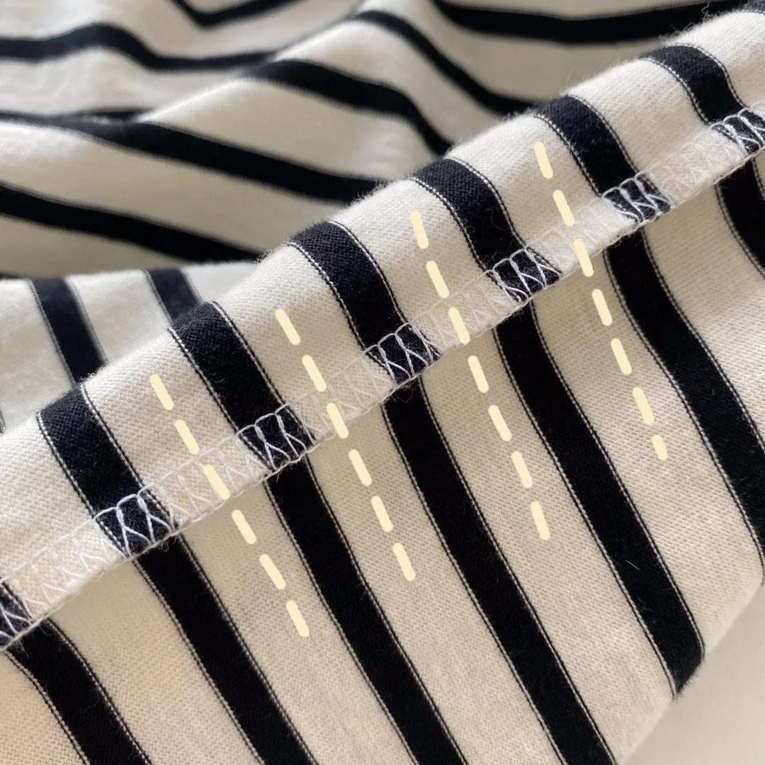 韩系短袖女显瘦,宋慧乔条纹衫短袖